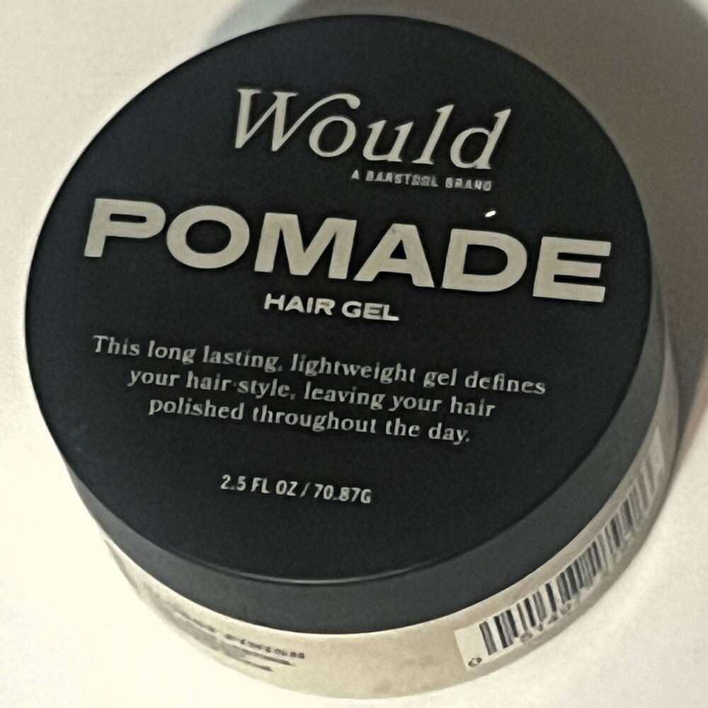Would Pomade Hair Gel for Men by Barstool Sports, 2.5 fl. oz.,Glossy Finish, Wat